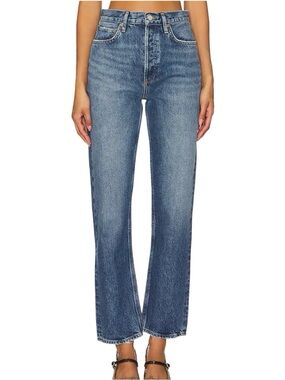 AGOLDE 90s Pinch Waist Straight Leg High Rise Denim Jean Essence Wash Size 28